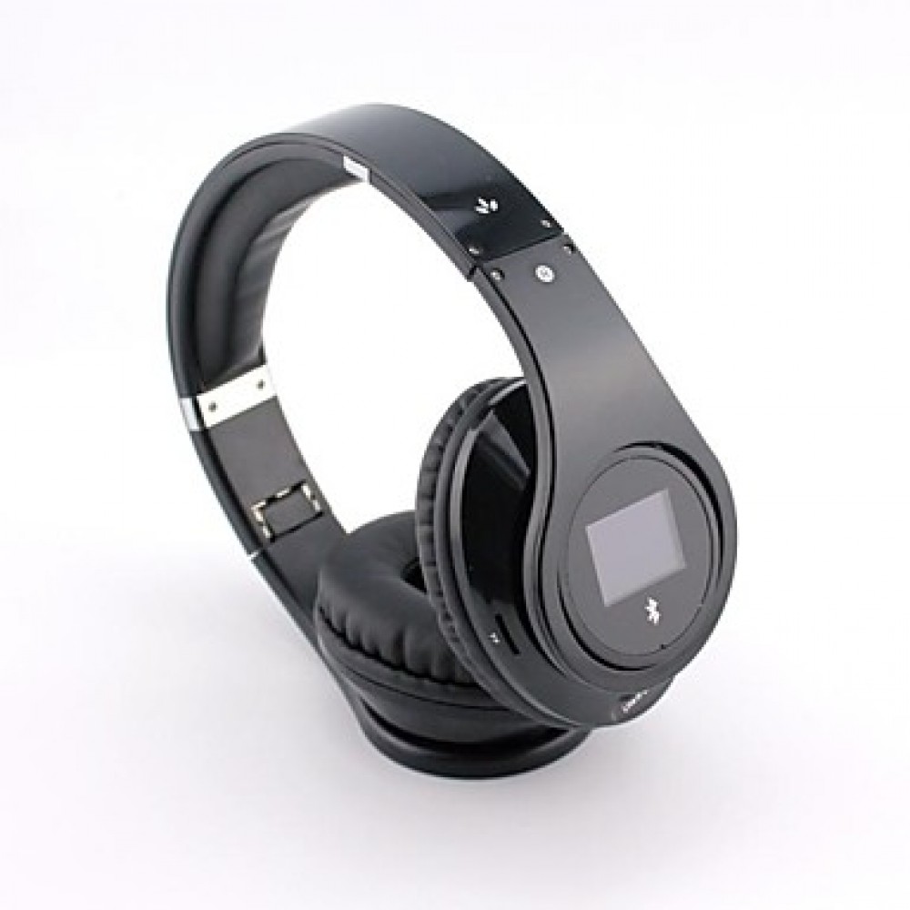 BQ968 Multifunction Bluetooth 3.0 Over Ear Headphone with LCD Screen for Smart Phones/PC