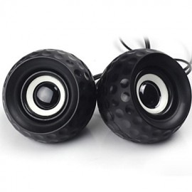 Golf Style  Protable USB 2.0 Speaker for PC / Cellphone / MP3 / DVD 1-Pair  