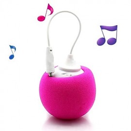 Soft Ball 3.5mm Plug Mini Audio Dock Speaker for iPhon iPod PC And Mobile Phone(Assorted Colors)  