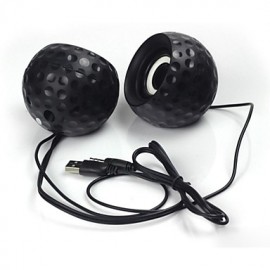 Golf Style  Protable USB 2.0 Speaker for PC / Cellphone / MP3 / DVD 1-Pair  