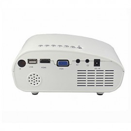 Hottest-sale Mini Portable 1080P FHD 60 Lumens LED Projector With USB SD HDMI Jacket for Entertainment /Business  