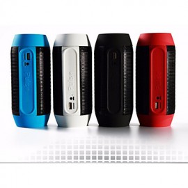 HTH-36 Colorful Red Tube Pattern Rechargeable TF Card Bluetooth Stereophonic Radio Speaker  