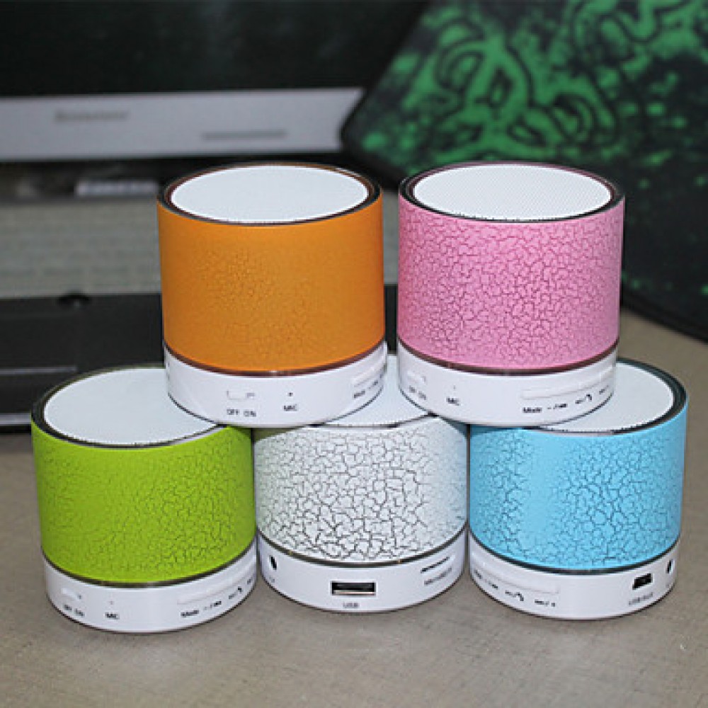 LED MiNi Bluetooth Speaker Micro SD Mic USB AUX Portable Handfree for iPhone Samsung and Other Cellphone  