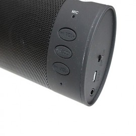 OJADE-X-BOSS Mini Portable Stereo Wireless Bluetooth Speaker for MIC/AUX - Black  