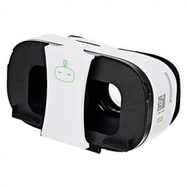 VR 2s Virtual Reality 3D Video Helmet Glasses - White + Black  